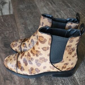 Cole Haan Animal Print Ankle Booties